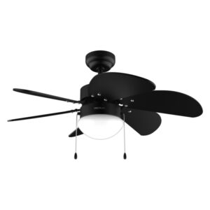 cecotec energysilence aero 3600 vision full black ventilador de techo con 6 aspas y lampara integrada 50w diametro de 36" 3 velocidades modo invierno/verano control por cadena color negro