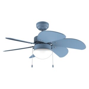 cecotec energysilence aero 3600 vision full blue ventilador de techo con 6 aspas y lampara integrada 50w diametro de 36" 3 velocidades modo invierno/verano control por cadena color azul