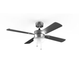 cecotec energysilence aero 450 ventilador de techo con 4 aspas y luz integrada 50w funcionamiento silencioso aspas aeroblades reversibles modo invierno 3 velocidades acero inoxidable