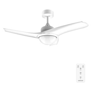 cecotec energysilence aero 460 ventilador de techo con 3 aspas y luz integrada potencia de 49w funcionamiento silencioso modo invierno/verano mando a distancia temporizador color blanco