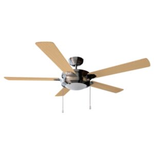 cecotec energysilence aero 540 ventilador de techo con 5 aspas y luz led integrada potencia de 62w diametro de 52" 3 velocidades modo invierno/verano control por cadena color negro