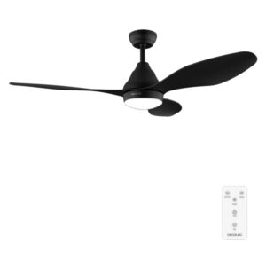 cecotec energysilence aero 5200 black ventilador de techo con 3 aspas y luz integrada 40w diametro de 48" led de 18w mando a distancia 3 velocidades temporizador programable color negro