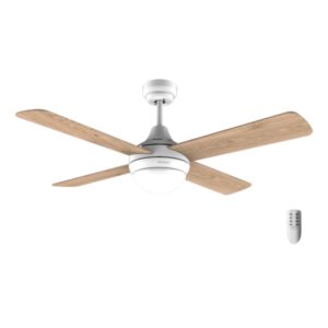 cecotec energysilence aero 4250 dc fresh ventilador de techo con 4 aspas de madera reversibles y luz 40w diametro de 42" 3 tonos led modo invierno temporizador acero inoxidable