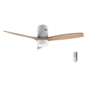 cecotec energysilence aero 5600 classic ventilador de techo con 3 aspas y luz led integrada 40w diametro de 52" 6 velocidades modo invierno temporizador mando a distancia color blanco