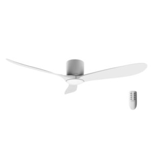 cecotec energysilen aero 5400 ventilador de techo de 3 aspas 40w diametro de 52" mando a distancia temporizador programable 6 velocidades modo invierno color blanco