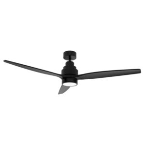 cecotec energysilence aero 5350 black design ventilador de techo con 3 aspas y luz integrada 40w diametro de 52" led de 22w 6 velocidades temporizador modo invierno color negro