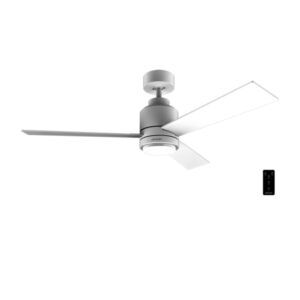 cecotec energysilence aero 4850 style white ventilador de techo con 3 aspas y luz integrada 30w diametro de 48" led de 22w 6 velocidades modo invierno modo natural breeze color blanco