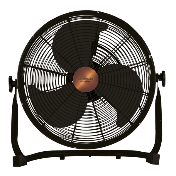 cecotec energysilence 3000 pro ventilador industrial de suelo con 3 aspas metalicas 90w motor de cobre 3 velocidades funcionamiento silencioso base estable rejilla protectora color negro