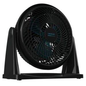 cecotec energysilence 900 floorflow ventilador industrial de suelo con 3 aspas 30w diametro de 9" 2 velocidades uso sencillo e intuitivo rejilla protectora base estable y robusta color negro