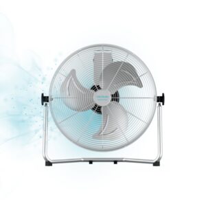 cecotec energysilence 4100 pro ventilador industrial de suelo con 3 aspas metalicas 100w silencioso 3 velocidades inclinacion ajustable base estable rejilla protectora acero inoxidable