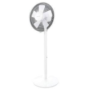 cecotec energysilence 535 ventilador de pie y sobremesa con 5 aspas potencia de 40w diametro de 40cm 3 velocidades oscilacion de 75º altura ajustable hasta 115cm color blanco