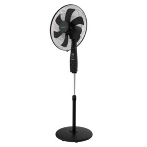 cecotec energysilence 620 max flow smart ventilador de pie con 6 aspas 70w diametro de 45cm mando a distancia pantalla led temporizador oscilacion 75º 50x43x152cm color negro
