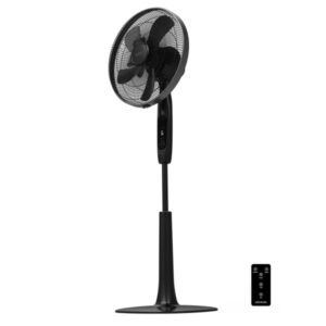 cecotec energysilence 1020 extremeconnected ventilador de pie con 10 aspas 60w motor de cobre diametro de 40cm 6 velocidades temporizador altura ajustable color negro
