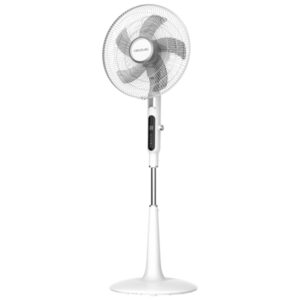 cecotec energysilence 1600 moskito ventilador de pie con 5 aspas 65w anti mosquitos control tactil y mando 10 velocidades y 3 modos temporizador oscilante altura ajustable color blanco