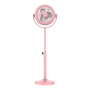 cecotec energysilence 250 classicstyle ventilador de pie con 3 aspas 25w diametro de 10" inclinacion ajustable 2 velocidades elegante y minimalista rejilla protectora color rosa