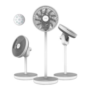 cecotec energysilence 2600 sunflower portable ventilador de pie portatil con 10 aspas 22w bateria 2600mah ultrasilencioso diametro de 33cm 12 velocidades temporizador color blanco