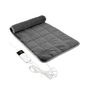 cecotec heatconfort calma weighted manta electrica 200w control de temperatura peso de 9kg cubre cama doble 10 niveles de calor temporizador control lcd 200x180cm color gris oscuro