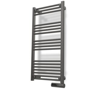 cecotec readywarm 9200 toallero electrico 750w pantalla led programador semanal 4 modos temperatura ajustable ip24 seguridad anti sobrecalentamiento y antihelada 50x6x107cm color gris