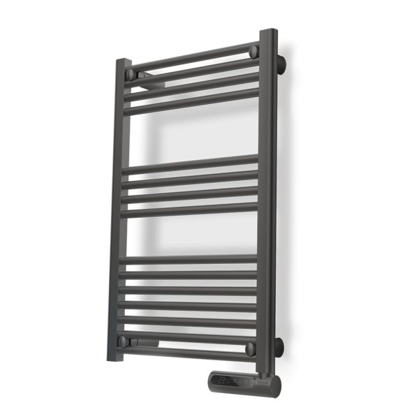 cecotec readywarm 9100 toallero electrico potencia de 500w pantalla led control tactil programador semanal 3 modos de uso temperatura ajustable proteccion ip24 50x6x87cm color gris