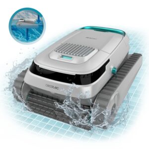 cecotec conga pooldroid 5000 totalclean pearl robot limpiapiscinas hasta 100m2 succion 150 l/min autonomia 120min filtrado de 180mm deposito de 4l color blanco