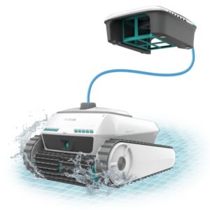 cecotec conga pooldroid 10000 totalclean aquaskater robot limpiapiscinas todoterreno hasta 300m2 fondos, paredes y superficie succion 230 l/min doble rodillo autonomia de 150min color blanco