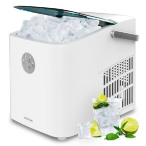 cecotec chillin ice 1200 go maquina de hielo 120w capacidad de 12kg diarios control con botones y leds ventana para monitoreo funcion autolimpieza color blanco