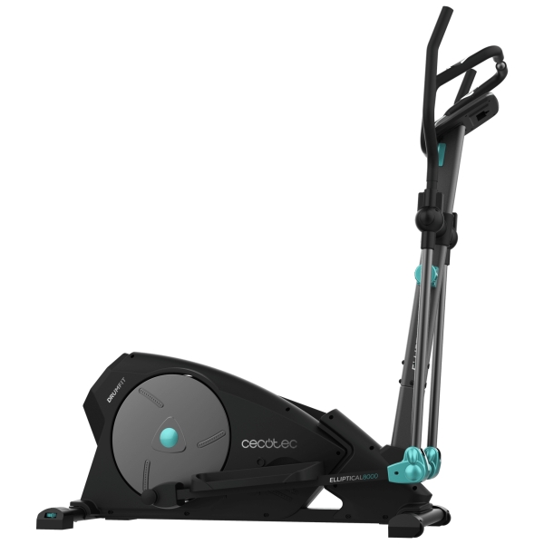 cecotec drumfit elliptical 8000 magno bicicleta eliptica pantalla lcd resistencia magnetica volante de 8kg zancada de 38cm soporte para dispositivos pulsometro color negro