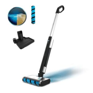cecotec freego wash fregona electrica 40w depositos de agua limpia y sucia separados autonomia hasta 40min rodillo wet jalisco base de autolimpieza sensor auto stop color negro y plata