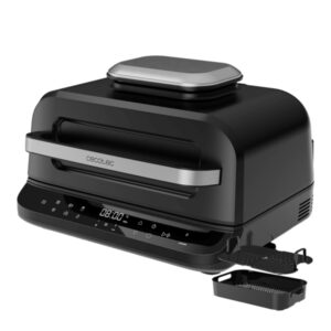 cecotec cecofry firedome 6000 freidora sin aceite 2400w 4 niveles de grill 6 modos de coccion capacidad 6l incluye accesorios termostato ajustable sistema anti humo color negro