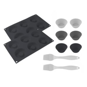 cecotec cecofry sweetbake xl pack de moldes para donas y magdalenas compatible con freidoras de 9 a 11l libre de bpa superficie antiadherente incluye pinceles de silicona facil limpieza