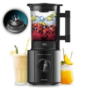 cecotec grand katana 2700max total destroy screen batidora de vaso 2700w contrarrotante 10 velocidades jarra de 1.8l termorresistente 5 modos cuchillas de titanio color negro