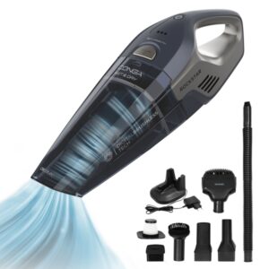 cecotec conga rockstar animal hand aspirador de mano 20kpa solidos y liquidos autonomia 40min deposito 500ml incluye accesorios filtro de alta eficiencia color gris y azul marino