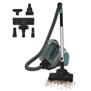 cecotec conga rockstar cyclonic powerbag aspirador de trineo 900w 20kpa uso con y sin bolsa deposito de 2l radio de 10m de accion accesorios variados regulador de potencia color gris