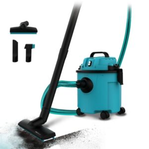 cecotec conga rockstar wet and dry compact garden plus aspirador de trineo para solidos y liquidos 1200w funcion de soplado incluye accesorios ruedas de goma radio de 5m color turquesa