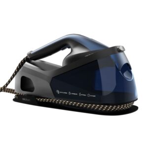 cecotec ironhero v 2400 station centro de planchado 2400w vapor continuo 180g/min golpe de vapor 370g/min suela ceramica sistema antical pantalla led autoapagado color negro y gris