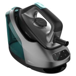 cecotec ironhero 3000 station centro de planchado 3000w 7bar suela ceramica golpe de vapor 400g/min vapor continuo 140g/min autoapagado sistema antical autolimpieza color negro y gris