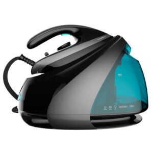 cecotec fast and furious 8060 ultra centro de planchado 3000w alta 15bar golpe de vapor 750g/min vapor continuo de 175g/min revestimiento de titanio control de temperatura color negro y gris