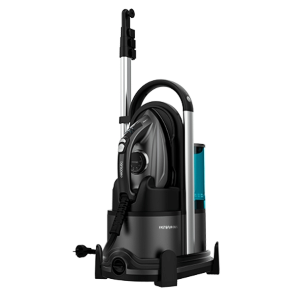 cecotec fast and furious 9050 x treme centro de planchado 2600w alto caudal de vapor suela ceramica golpe de vapor 550g/min sistema antigoteo percha extensible autoapagado color negro y gris