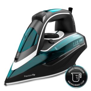 cecotec fast and furious 6050 x treme plancha de ropa 3100w bomba automatica suela ultradeslizante tactil vapor continuo 75g/min golpe de vapor 285g/min autoapagado color negro y verde