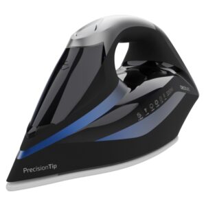 cecotec ironhero 3200 double steam i pump plancha de ropa 3200w bomba automatica golpe de vapor 285g/min suela ultradeslizante vapor continuo 75g/min antigoteo antical color negro y azul