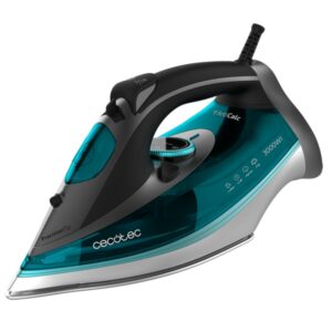 cecotec fast and furious 5040 absolute plancha de ropa 3000w vapor continuo 65g/min golpe de vapor 230g/min suela antiadherente modo ahorro energia autoapagado antigoteo color negro y azul