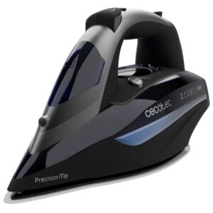 cecotec ironhero 3200 i pump smart anodized plancha de ropa 3200w bomba automatica vapor continuo 75g/min golpe de vapor 285g/min suela ultradeslizante lcd antical color negro y azul
