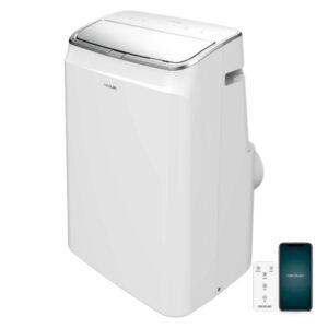 cecotec forceclima 1280 aire acondicionado portatil 1340w 3000 frigorias 12000 btu bomba de calor control wi fi silencioso cobertura hasta 28m2 5 modos color blanco