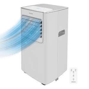 cecotec forceclima 7100 aire acondicionado portatil 780w 1750 frigorias capacidad 7000 btu silencioso mando a distancia cobertura hasta 20m2 4 modos de uso temporizador color blanco