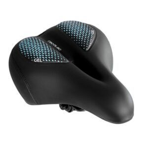 cecotec drumfit sitbike sillin para bicicletas ultra comodo hendidura central compatible con riel de 7mm y tubo de 23mm amortiguadores integrados 27.5x20x13.5cm color negro