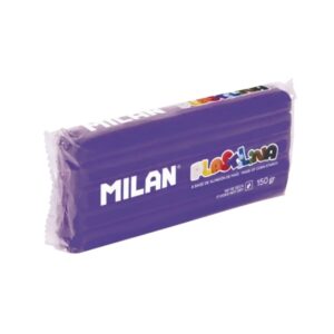milan barra de plastilina de 150gr base de almidon de maiz sin gluten mezclables color lila