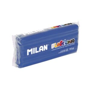 milan barra de plastilina de 150gr base de almidon de maiz sin gluten mezclables color azul oscuro