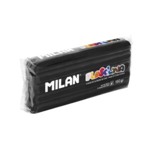 milan barra de plastilina de 150gr base de almidon de maiz sin gluten mezclables color negro