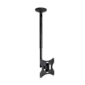 tooq soporte de techo para pantallas 23 42" altura, inclinacion, giro y nivelacion regulables gestion de cables peso max. 30kg vesa max. 200x200mm color negro