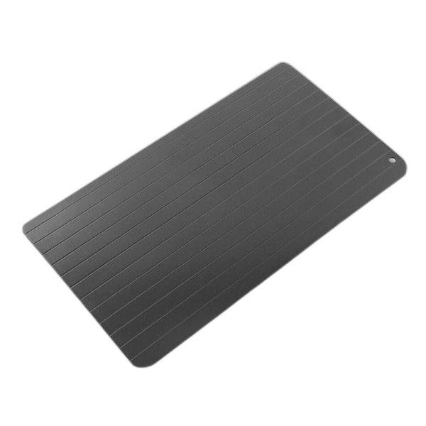 innovagoods placa de descongelacion rapida de alimentos antiadherente estable ahorro energetico aleacion metalica uso universal facil limpieza 35x20.5x1cm color negro